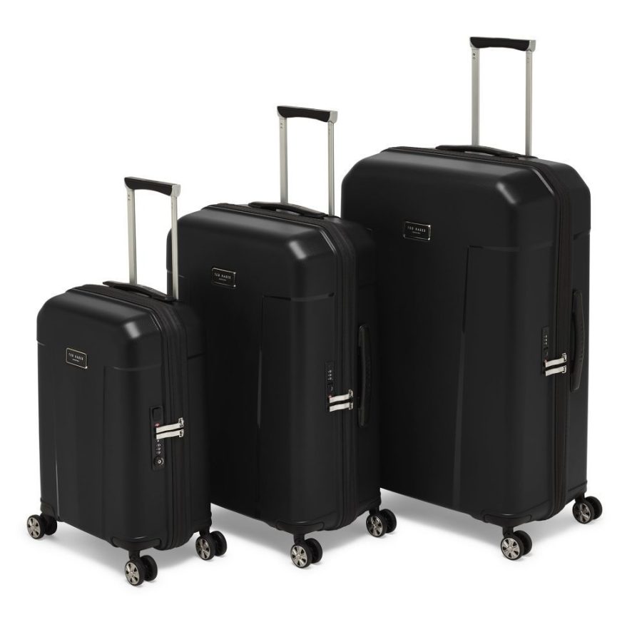 TBU Ted Baker Flying Colours Luggage Jet Black Grp2